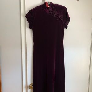 Long velvet dress